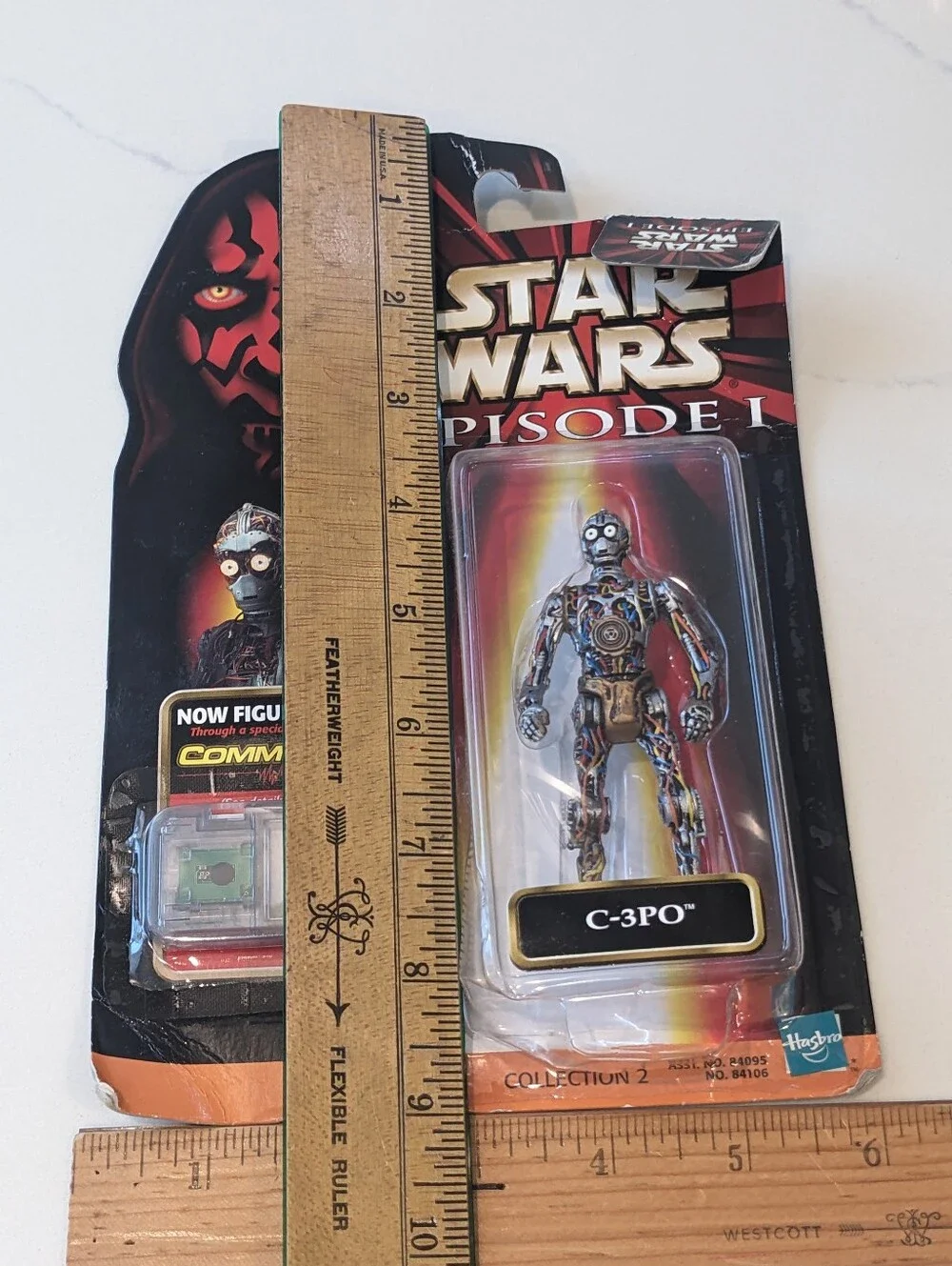 Star Wars Episode 1 Basic Figures C-3P0 Action Figure Damage Box C-3PO Wire